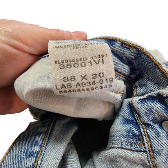 Wrangler Mens Work Denim Jeans Size 38x30 100% Cotton Casual Denim - Picture 4 of 4